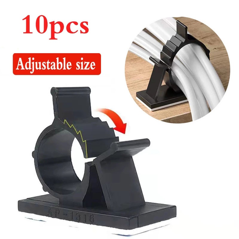 Bobbin Organizer Box - 1-10pcs Adhesive Cable Organizer Clips Table