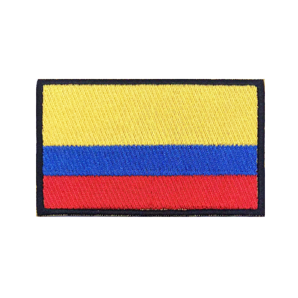 Velcro Sew On - Colombia flag Patches Armband Embroidered Patch