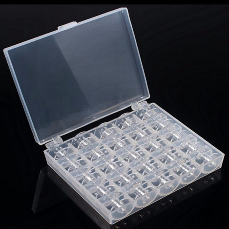 Bobbin Organizer Box - 1PC 25 Slots Plastic Bobbin Storage