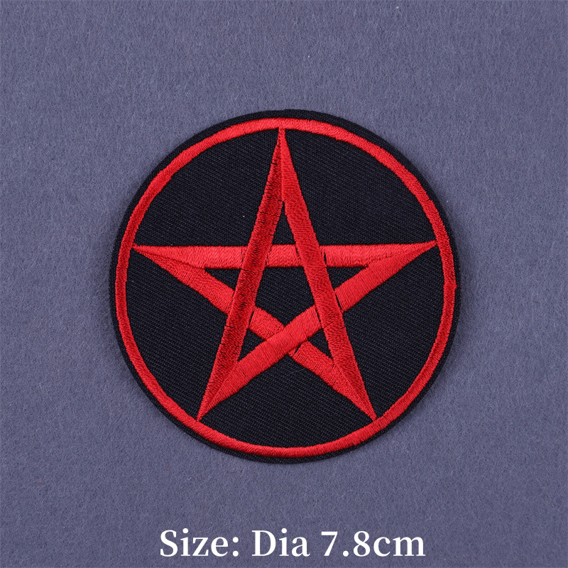 Punk Embroidered Iron on Patch - Velcro Sew On 评论和价格