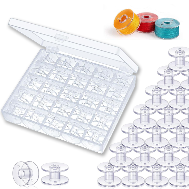 25pcs Home Sewing Machine Bott - Bobbin Organizer Box 评论和价格