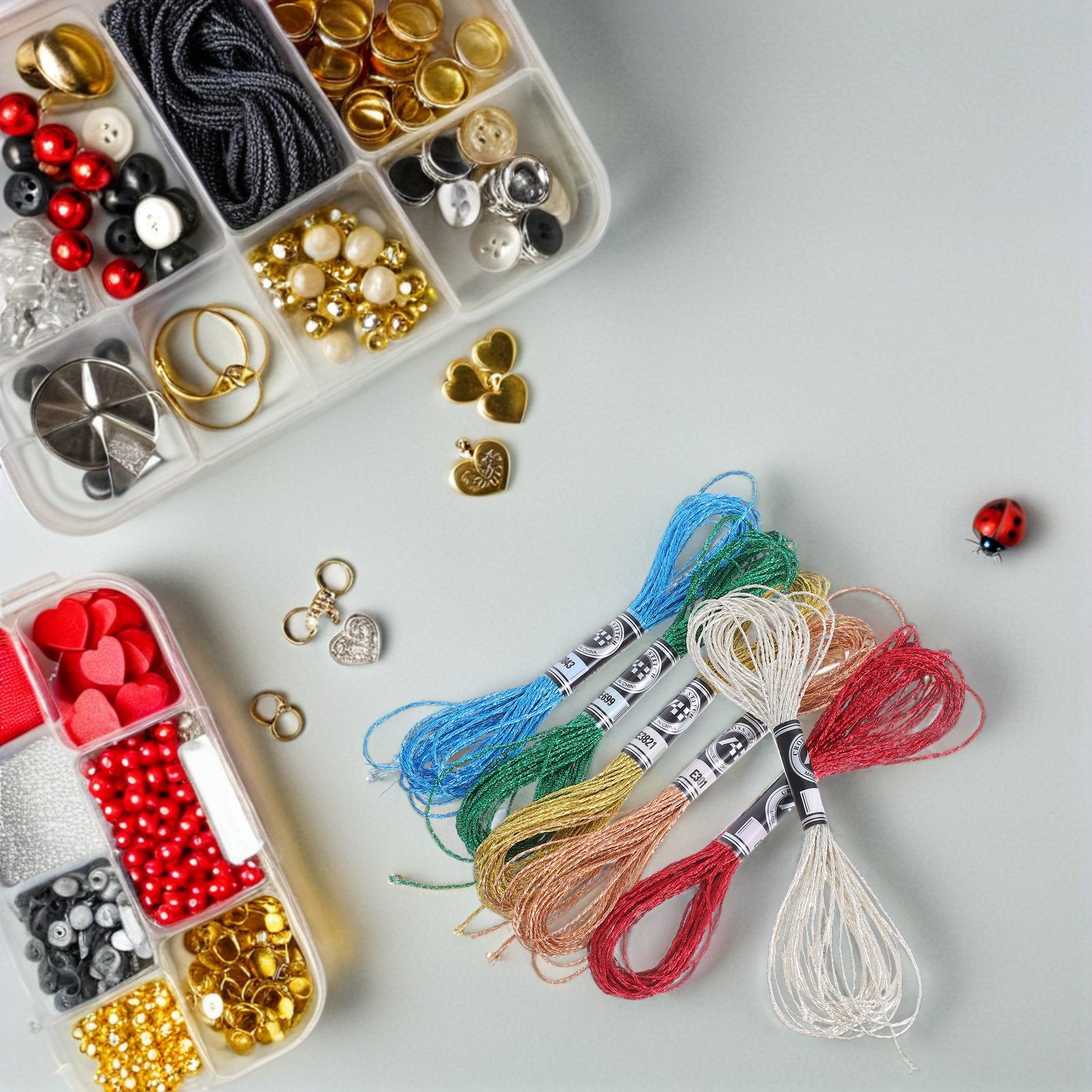 6Pcs Luxurious Metallic Embroi - Embroidery Floss Thread 评论和价格