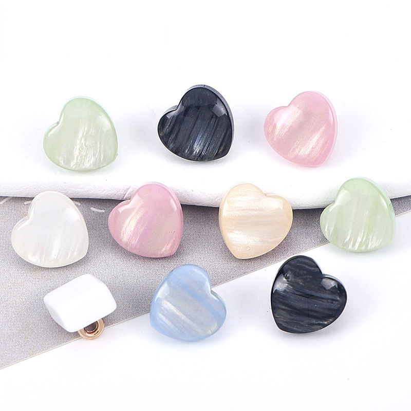 11mm 10pcs Heart Square Button - Button Hole Cutter 评论和价格