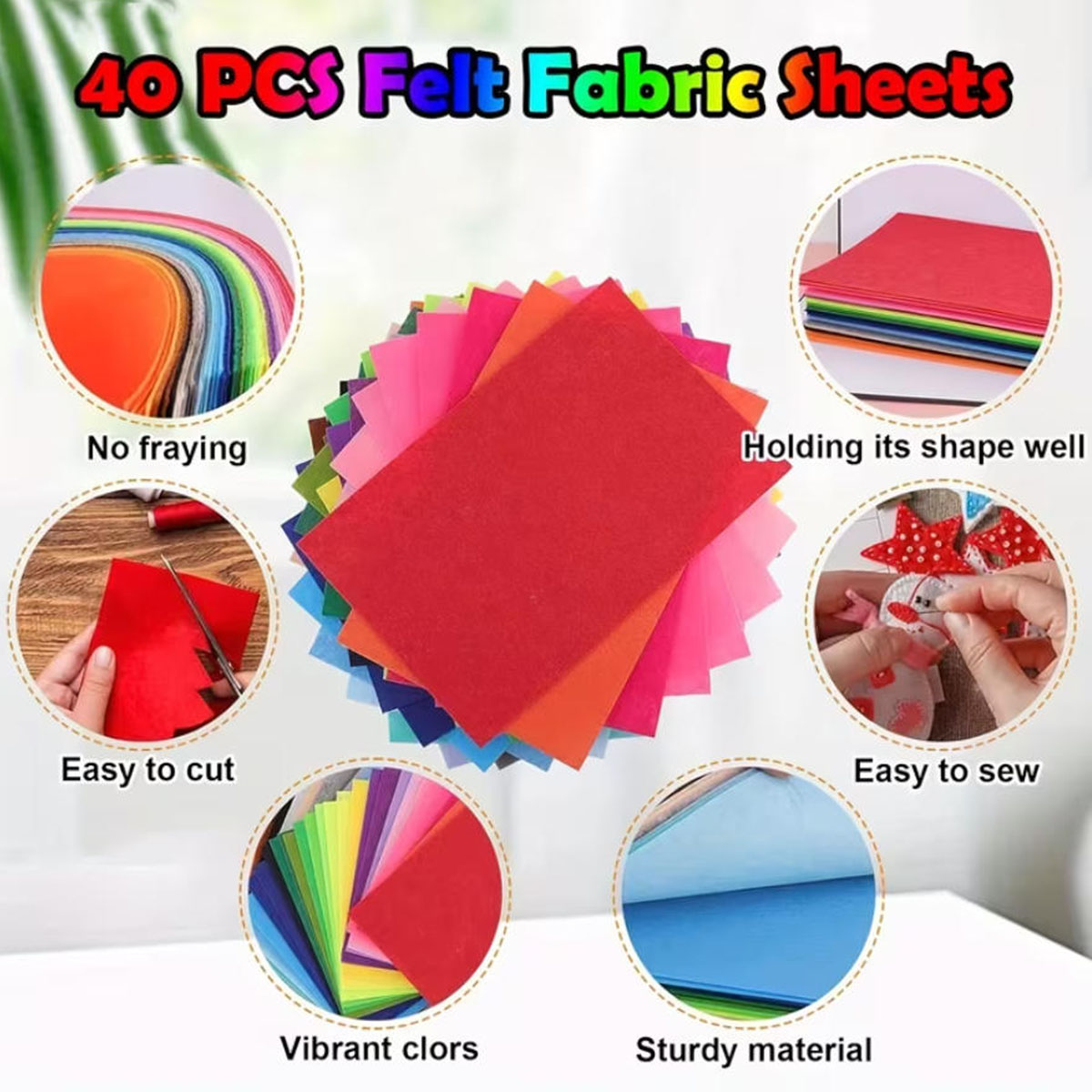 40PCS Felt Cloth Colored Felt  - Fabric Softener Sheet 评论和价格