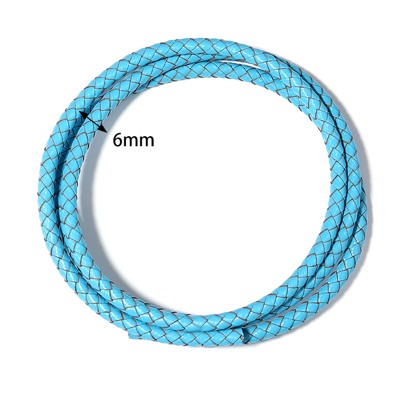 1M/Lot 6mm Braided Genuine Lea - Sewing Thread In Textile 评论和价格