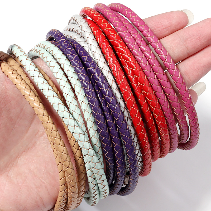 1M/Lot 6mm Braided Genuine Lea - Sewing Thread In Textile 评论和价格
