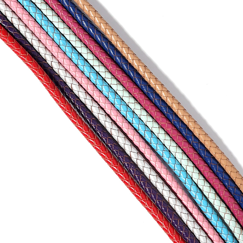 1M/Lot 6mm Braided Genuine Lea - Sewing Thread In Textile 评论和价格