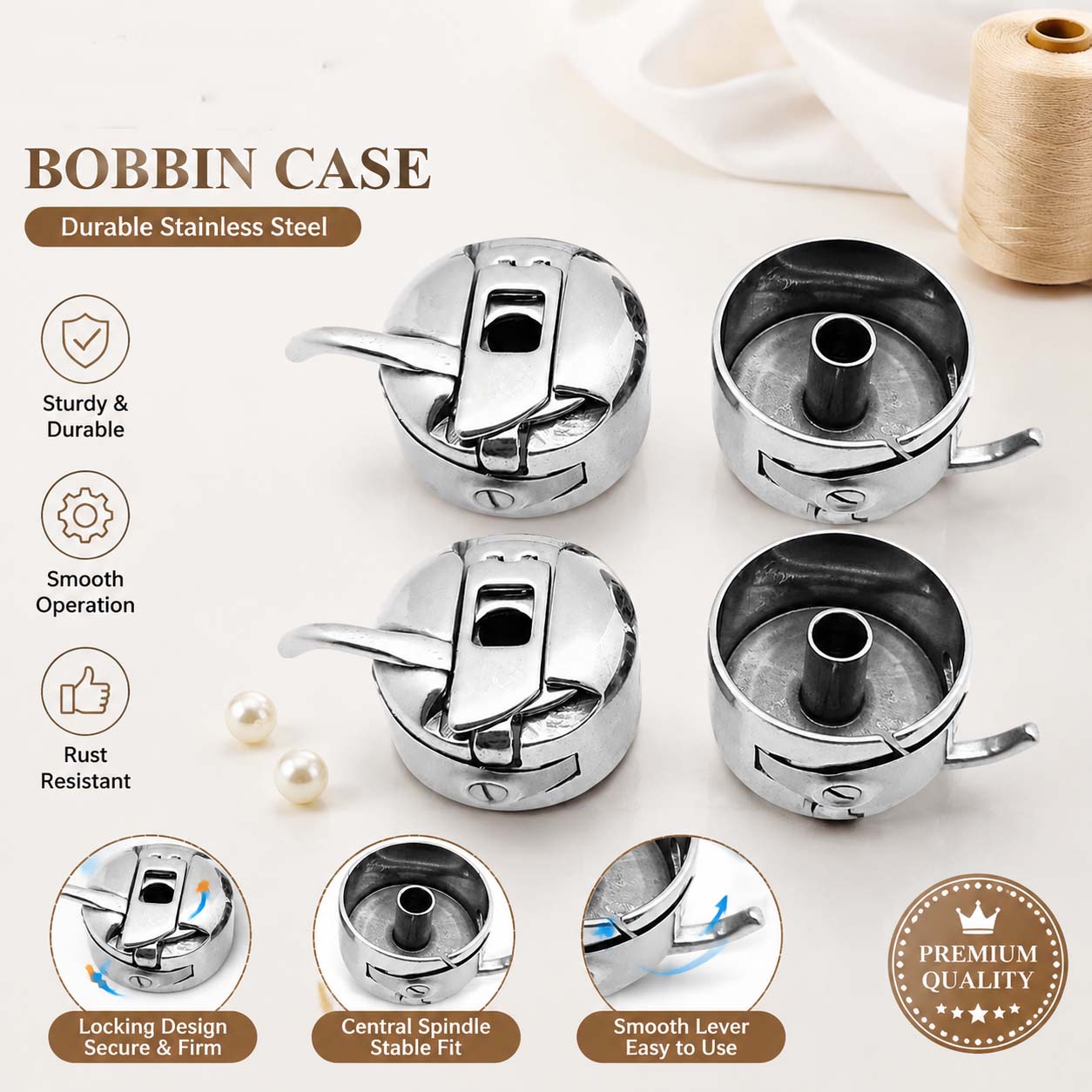 Sewing Machine Bobbin Case Sta - Sewing Machine Yarn 评论和价格