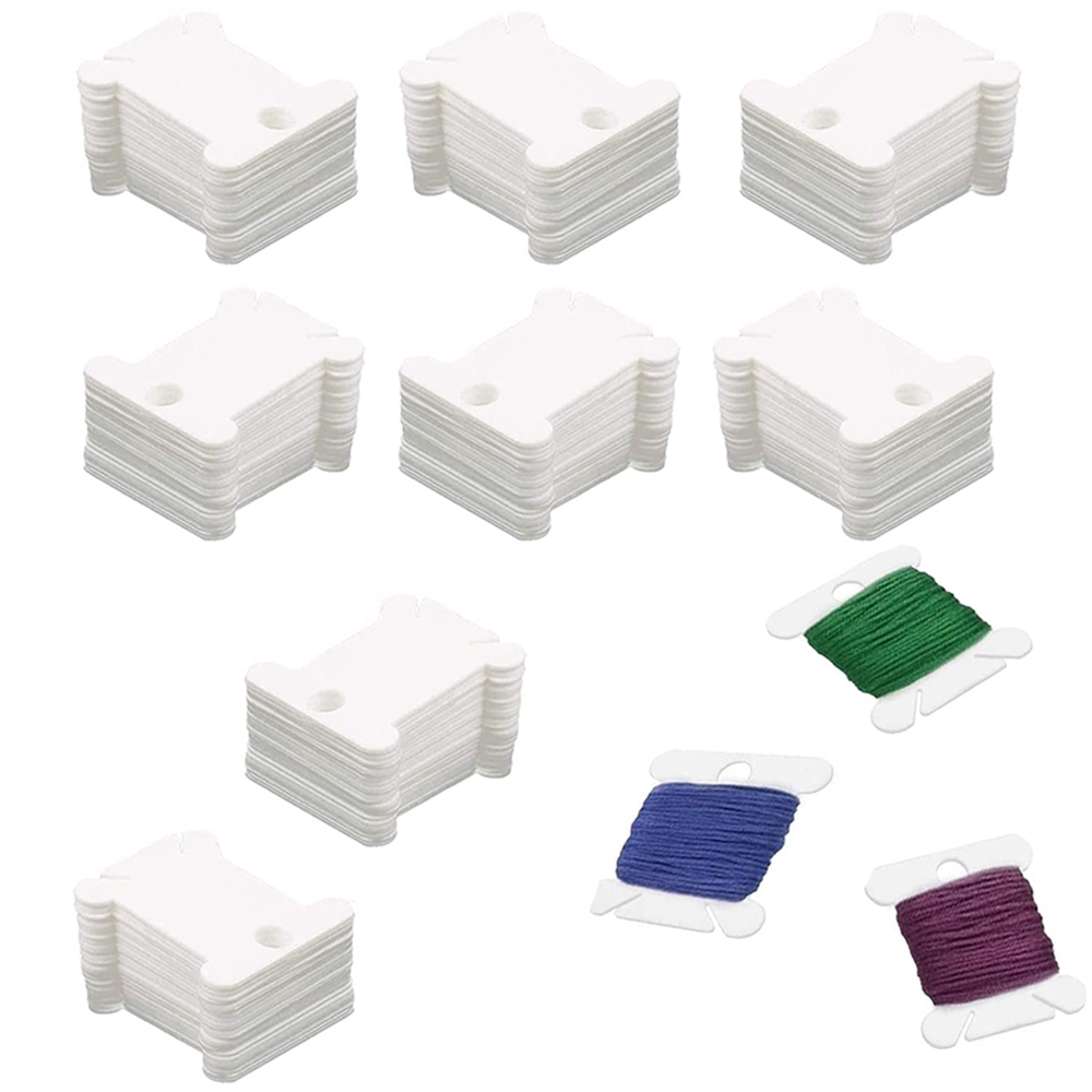 50/100Pcs Plastic Floss Bobbin - Embroidery Floss Thread 评论和价格