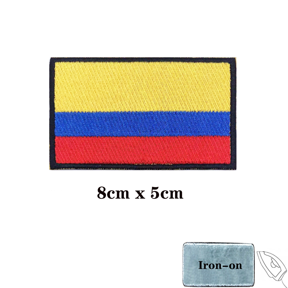 Colombia flag Patches Armband  - Velcro Sew On 评论和价格