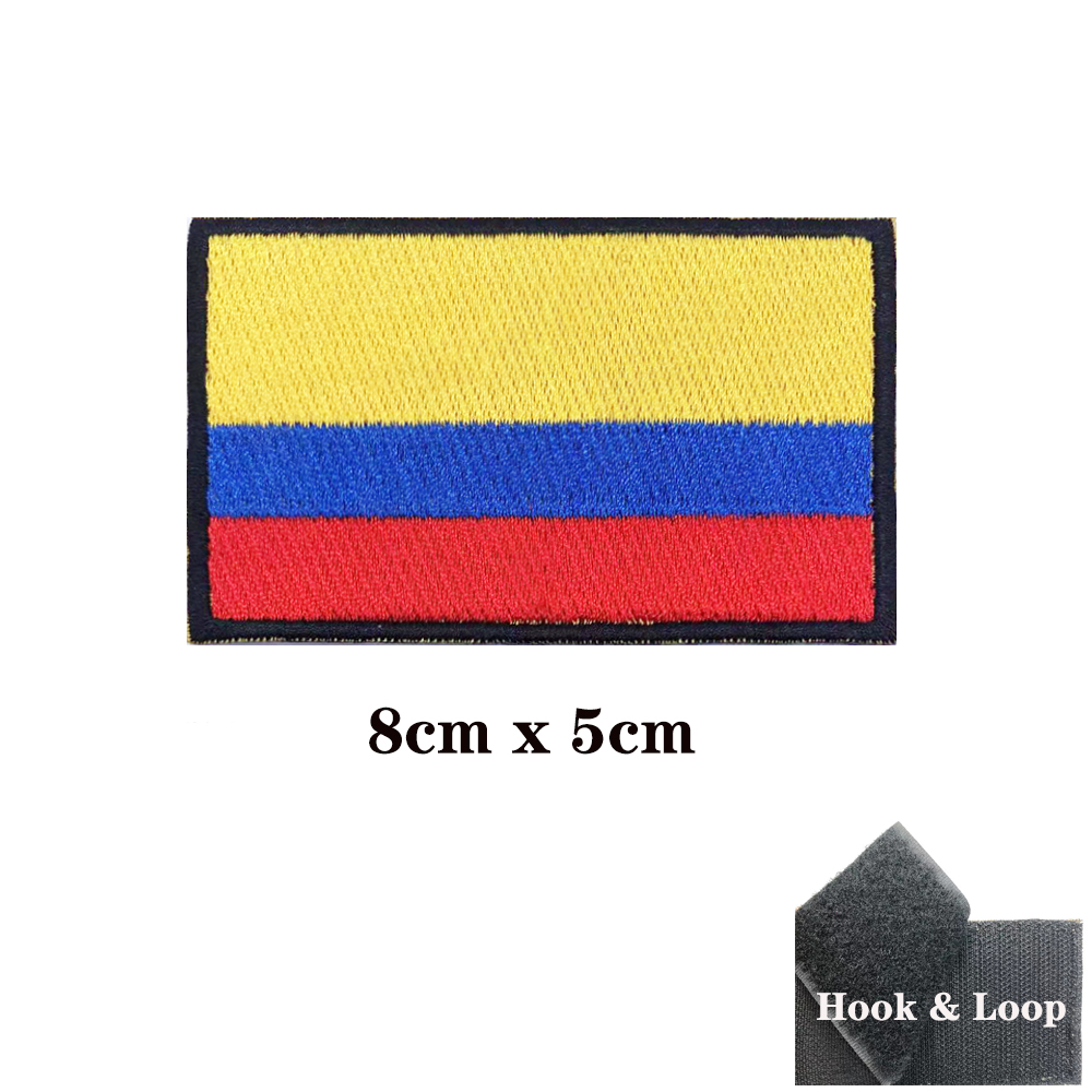 Colombia flag Patches Armband  - Velcro Sew On 评论和价格