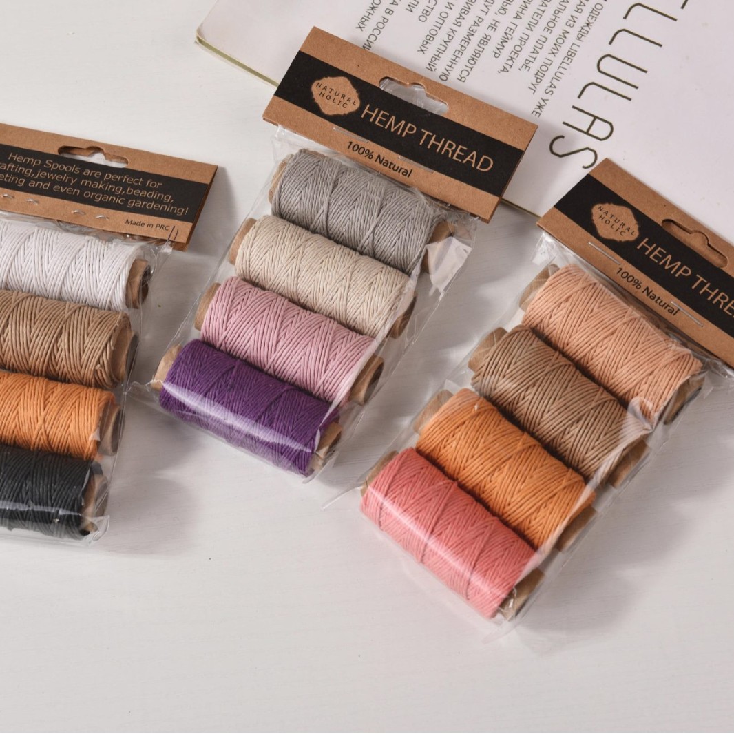 4pcs Colorful Hemp Waxed Threa - Sewing Thread In Textile 评论和价格