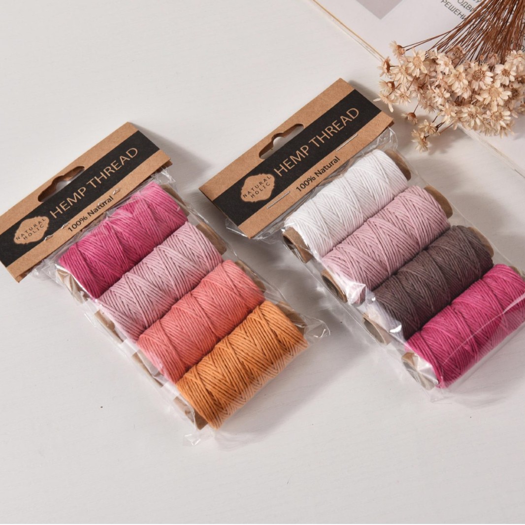 4pcs Colorful Hemp Waxed Threa - Sewing Thread In Textile 评论和价格