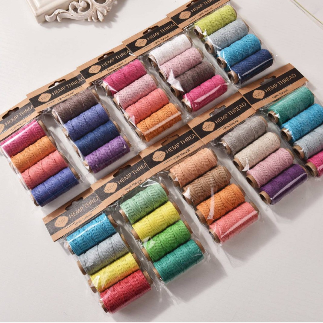 4pcs Colorful Hemp Waxed Threa - Sewing Thread In Textile 评论和价格