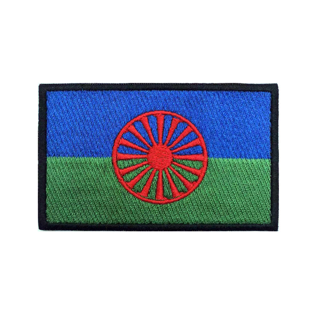 Rom Gypsy Flag Of The Romani   - Velcro Sew On 评论和价格