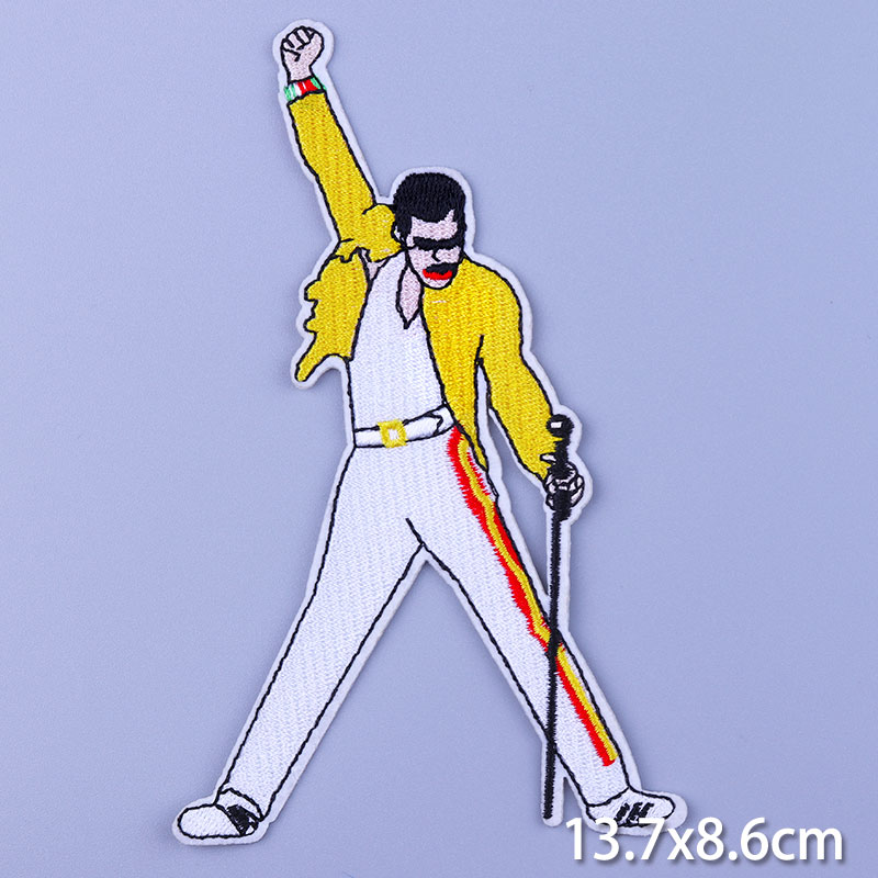 Freddie Mercury Badge Rock Ban - Velcro Sew On 评论和价格