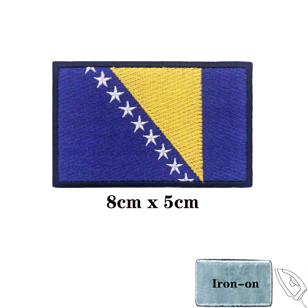 1PC Flag of Bosnia and Herzego - Velcro Sew On 评论和价格