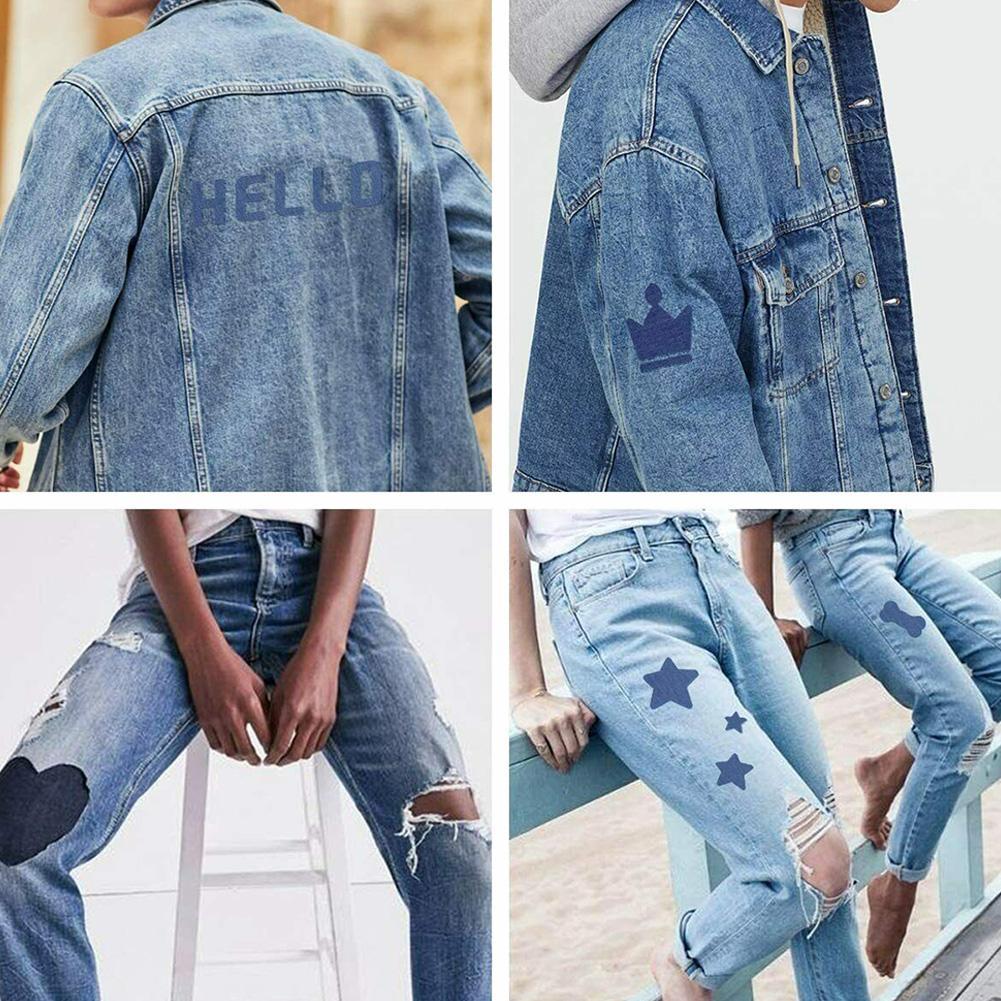 20Pcs Denim Cut Piece Iron On  - Velcro Sew On 评论和价格