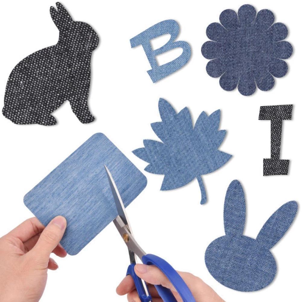20Pcs Denim Cut Piece Iron On  - Velcro Sew On 评论和价格