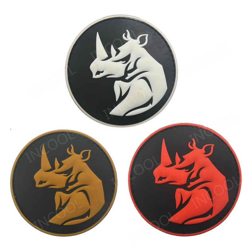 Rhino Head PVC Patch Tactical  - Velcro Sew On 评论和价格