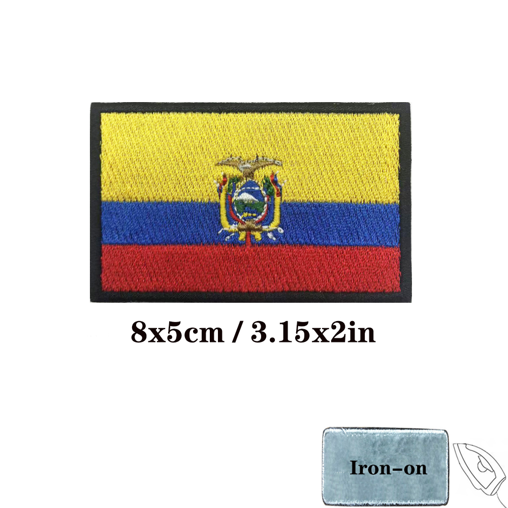 1PC Ecuadorian flag Ecuador Pa - Velcro Sew On 评论和价格