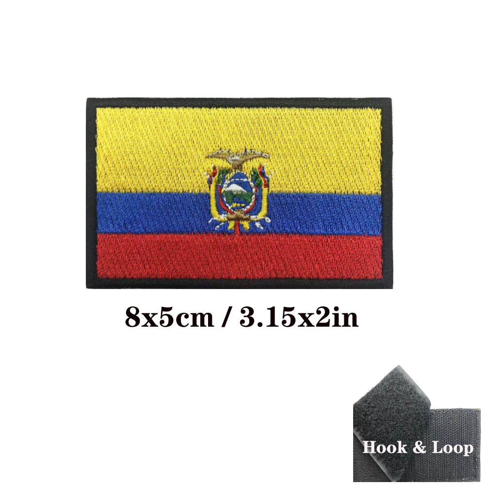 1PC Ecuadorian flag Ecuador Pa - Velcro Sew On 评论和价格